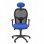 Piqueras y Crespo Jorquera Silla Malla Negra Asiento Bali Azul con Cabecero Fijo