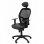 Piqueras y Crespo Jorquera Silla Malla Negra Asiento Similpiel Negro con Cabecero Fijo
