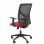 Piqueras y Crespo Motilla Silla Malla Brazo Regulable Negra Asiento Bali Rojo