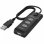 Hama Hub 4 Portas USB 2.0 com Interruptor Preto