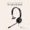 Auriculares Jabra Evolve 20 Mono con cable USB-C para oficina con Cancelación de Ruido, micrófono y diadema ajustable, negro