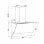 Universal Blue Estela Campana Decorativa 90cm Cristal Blanco