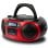 Radio CD Aiwa BoomBox BBTC-550RD 6W RMS Bluetooth Cassette AUX MP3 Rood