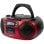 Radio CD Aiwa BoomBox BBTC-550RD 6W RMS Bluetooth Cassette AUX MP3 Rood
