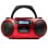 Radio CD Aiwa BoomBox BBTC-550RD 6W RMS Bluetooth Cassette AUX MP3 Rood