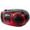 Radio CD Aiwa BoomBox BBTC-550RD 6W RMS Bluetooth Cassette AUX MP3 Rood