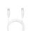 Cooles USB-C-auf-Lightning-Kabel 1,2 m, Weiß