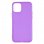 Funda Silicona Lisa Morada para iPhone 12