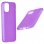 Funda Silicona Lisa Morada para iPhone 12