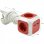 Extrastar PowerCube Base 4 Tomas + 2 USB Roja