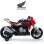 Injusa Honda Naked Moto Eléctrica 12V Rojo