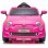 RunRunToys Fiat 500 Coche Eléctrico 12V Rosa
