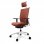 Actiu Stay Wild Fox Silla de Oficina con Cabezal Roja/Blanca