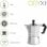 Oryx Classic Cafetera Italiana 3 Tazas Plata