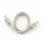 Câble réseau RJ45 CAT6 0,25 m blanc