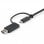 StarTech Cable USB-C con Adaptador USB-A Macho/Macho 1m Negro