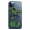 Funda Oficial de Marvel Hulk Fondo Puntos Purpuras para iPhone 12