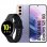 Samsung Pack Galaxy S21 5G 128GB 6,2'' Violeta + Galaxy Watch Active2 Bluetooth 44 mm Alumínio Preto