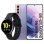Samsung Pack Galaxy S21 Plus 5G 256GB Violeta Libre + Galaxy Watch Active2 Bluetooth 44 mm Aluminio Negro