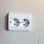 Simon Brico Base Enchufe de Pared Doble Empotrable Blanco