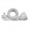 Rallonge d'alimentation Schuko Simon Brico 2 m Blanc
