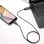 Câble Simon USB 3.1 vers USB-C mâle/mâle 1 m Noir