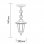 Luxform Orlando Farola Colgante 60W E27 Negra