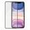 Protecteur en verre trempé antibactérien Panzer Glass noir pour iPhone XR/11