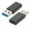 Ewent EW9650 adattatore per inversione del genere dei cavi USB Type-A USB tipo-C Nero