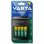 Varta Pack Cargador de Pilas AA/AAA 9V + 4 Pilas Recargables AA 2100 mAh