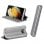 Cool Funda Flip Cover Elegance Plata para Samsung Galaxy S21 Ultra
