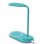 Fantastica lampada a LED con caricabatterie wireless Qi Azzurro