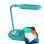 Cool Lámpara LED con Cargador Inalámbrico Qi Celeste