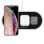 Cool Dock Cargador Inalámbrico Qi 3 en 1 Negro