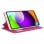 Cool Funda Flip Cover Liso Rosa para Samsung A525 Galaxy A52 / A52 5G / A52s 5G