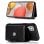 Coole schwarze Brieftaschen-Hängehülle für Samsung Galaxy A42 5G