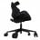 Steelcase Lets B Silla de Oficina Profesional con Respaldo Alto Negra