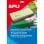 Apli 10967 Klebeetiketten 63,5 x 38,1 mm 210 transparente Einheiten