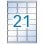 Apli 10967 Klebeetiketten 63,5 x 38,1 mm 210 transparente Einheiten