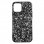 Funda Brillantina Negra para iPhone 12