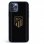 Funda Oficial Atlético de Madrid Atleti Escudo Dorado Fondo Negro para iPhone 12