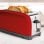 Grille-pain Taurus Vintage Red 1400W Rouge