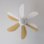 Cecotec EnergySilence Aero 350 Ventilador de Techo con Luz Aspas Reversibles 50W Madera/Blanco