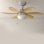 Cecotec EnergySilence Aero 350 Ventilador de Techo con Luz Aspas Reversibles 50W Madera/Blanco