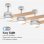 Ventilatore da soffitto universale Blu Bora UVT1312-21 con luce LED e telecomando 70W