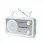 Muse M-06 SW Radio portable Analogique Argent, Blanc