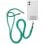Cool Cordón Colgante Universal Verde Menta Con Tarjeta para Smartphone