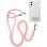Cooles pinkes Universal-Lanyard mit Karte für Smartphone
