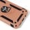 Coque rigide cool en or rose avec anneau pour iPhone 12 Mini