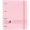 Oxford Live & Go EuropeanBinder Archivador Carpeblock con Recambio A4+ Rosa Pastel